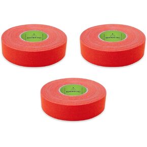 Renfrew Pro Cloth Hockey Stick, Blade Tape - 24MM x 25M (Bright Orange - 3 Roll Pack)