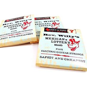 Reverend Willy's Mexican Lottery Brand Guitar Strings Electric 3 Sets 07-38