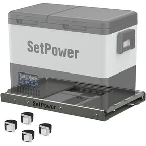 حامل منزلق Setpower للثلاجة المحمولة PT35 PT45 PT55 RV45 ثنائي المنطقة، RV60 ثنائي المنطقة للمركبات، حامل منزلق للمبرد الكهربائي للسيارة in Kuwait