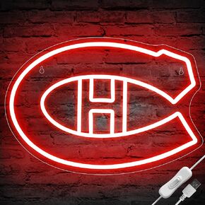 Ice Hockey Neon Sign,Dallas Hockey Team,Hockey LED Sign,Sport Neon Lights,Hockey Light, Hockey Club Decor,Hockey Gifts for Boys,Man,Hockey Fans,Size 16.5 * 14.2 inches(XD103)