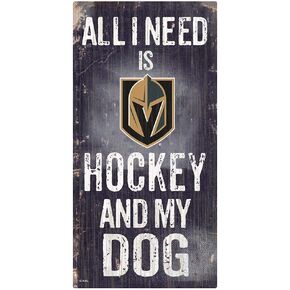 Fan Creations NHL Vegas Golden Knights Unisex Vegas Golden Knights Hockey and My Dog Sign