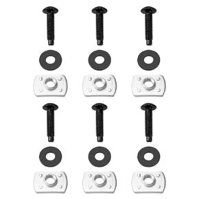 TJ Hardtop Bolt & Nut Replacement Kit Fit for Jeep Wrangler TJ 1997-2006, Fit for JK JKU 2007-2018, 6 Set