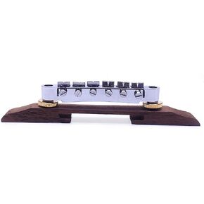 Archtop Guitar Bridge Rosewood 6 String Bridge Saddles for Archtop Jazz Guitar Instrument Accessory