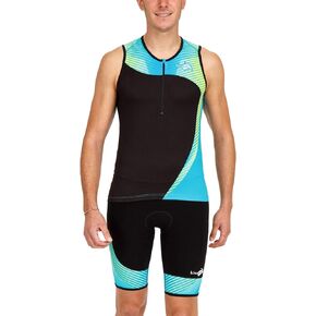 Men's Tokyo Tri Top - Black, Black, Lime