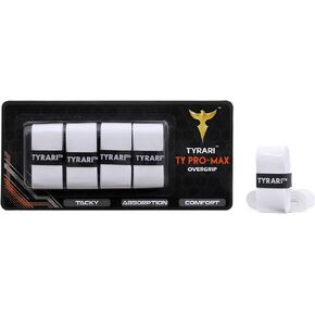 Ty Pro-Max Overgrip 4 Pack - Ultra Durable, Extreme Sweat Absorption, Soft, Tacky Over Grip for Tennis, Pickleball, Badminton, Paddle, Squash and Other Racket Handles