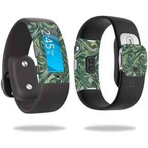 MightySkins Skin Compatible with Microsoft Band 2 Cover Skins Sticker Watch Marble Swirl
