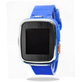غلاف MightySkins متوافق مع VTech Kidizoom Smartwatch DX غطاء لاصق مصنوع من الخشب الأسود