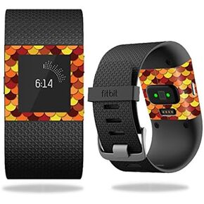 MightySkins Skin Compatible with Fitbit Surge Cover Skins Sticker Watch Red Scales