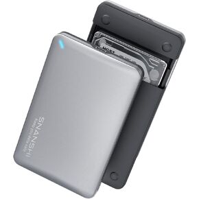 2.5 inch Hard Drive Enclosure - External Hard Drive Enclosure for 2.5" SATA SSD HDD Aluminum SATA to USB C Adapter SSD Enclosure USB 3.1 Gen 2 Support UASP SATA III in Kuwait