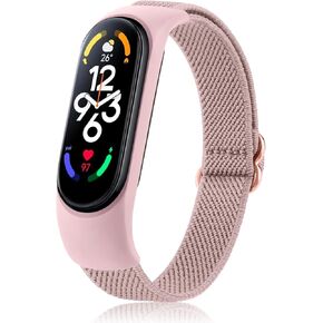 Wanme Bands for Xiaomi Mi Band 5/6 / 7 Strap Women Men, Soft Elastic Sport Strap Compatible with Amazfit Band 5 Replacement Bands Wristband Accessories