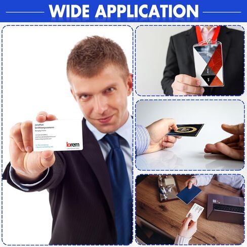 بطاقات عمل معدنية مقاس 3.4 بوصة × 2.1 بوصة، بطاقات معدنية بسمك 0.2 مم، فراغات نقش بالليزر فارغة يمكنك صنعها بنفسك، بطاقات اسم المكتب لهدية عملاء المنزل، فضي (300 قطعة) in Kuwait