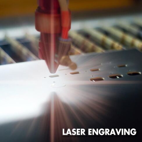 بطاقات عمل معدنية مقاس 3.4 بوصة × 2.1 بوصة، بطاقات معدنية بسمك 0.2 مم، فراغات نقش بالليزر فارغة يمكنك صنعها بنفسك، بطاقات اسم المكتب لهدية عملاء المنزل، فضي (300 قطعة) in Kuwait