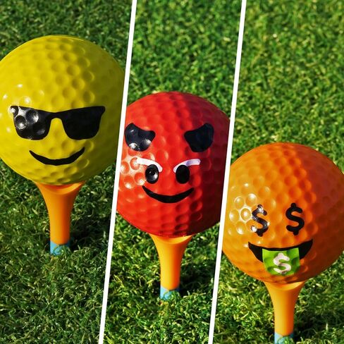 ممارسة كرات الجولف، 12 حزمة من كرات الجولف المضحكة المبتكرة، كرات ممارسة الجولف الرغوية ذات ملمس واقعي واستخدام محدود للطيران في الداخل أو الخارج، هدايا فريدة لجميع لاعبي الجولف الرجال والنساء والأطفال in Kuwait