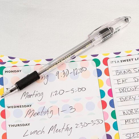 Pentel RSVP medium point pens - ballpoint - 1.0mm - 12 Pack Of 6 Blue And 6 Black Ink Pens in Saudi Arabia