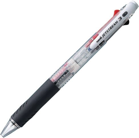 Ballpoint Pen Jetstream 3 Color Black, Red, Blue Ink 0.38mm, Transparent Navy (SXE340038T.9) in Saudi Arabia