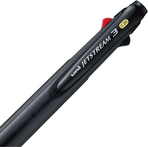 Ballpoint Pen Jetstream 3 Color Black, Red, Blue Ink 0.38mm, Transparent Navy (SXE340038T.9) in Saudi Arabia