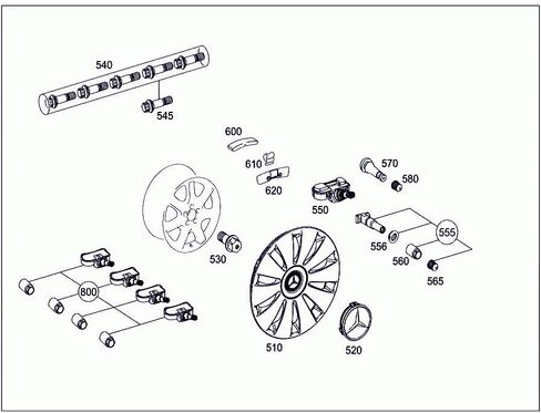 5 قطعة مسمار صواميل العجلة M14 x 1.5 من الفولاذ المقاوم للصدأ مناسب لسيارة Mercedes Benz GLK300 GLK350 GLE320 GLE400 ML500 S550 CL63 ML350 GLK350 CL500 GL450 GLS450 S400 S500 S600 OE: 0009905407 in Saudi Arabia