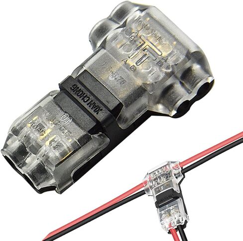 5 Kit T Tap Wire Connectors,24-18 AWG 2Pin 2Way Quick Solderless Wire Splice Terminal for Motorcycle, Scooter, Car, Truck, Boats and Lighting in Saudi Arabia