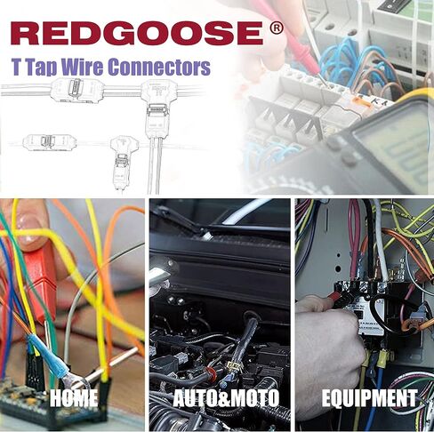 5 عدة موصلات أسلاك T Tap، 24-18 AWG 2Pin 2Way محطة توصيل الأسلاك بدون لحام سريعة للدراجات النارية، سكوتر، سيارة، شاحنة، قوارب والإضاءة in Kuwait