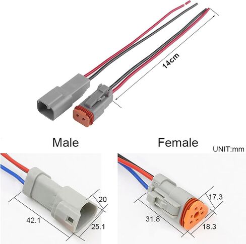 188PCS Deutsch Connector Kit,12 Sets DT 2 3 4 6 8 12 Pin Connectors,with Size 16 Stamped Contacts 14-20AWG for Car Truck Boat in Saudi Arabia
