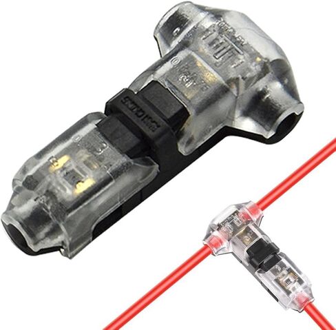 5 عدة موصلات أسلاك T Tap، 24-18 AWG 2Pin 2Way محطة توصيل الأسلاك بدون لحام سريعة للدراجات النارية، سكوتر، سيارة، شاحنة، قوارب والإضاءة in Kuwait