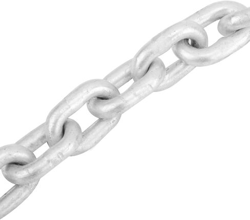 NovelBee 1/2 inch Double Braid Nylon Rope with 1/4 Inch x 15 Feet Galvanized Chain for Boat Anchor Rope and Dock Line (Black, Length:150') in Saudi Arabia