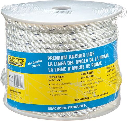 Seachoice Boat Anchor Line Rope, 3-Strand Twisted in Saudi Arabia