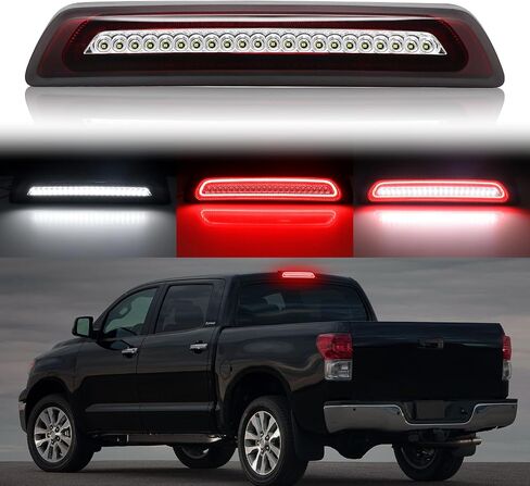 مصباح فرامل LED ثالث متوافق مع تندرا 2007-2021، ضوء إيقاف تثبيت مرتفع في المركز الخلفي، مصباح شحن سقف ستروب طراز F1، استبدال مجموعة ضوء الفرامل الثالثة، عدسة مدخنة، التوصيل والتشغيل، مقاوم للماء in Kuwait