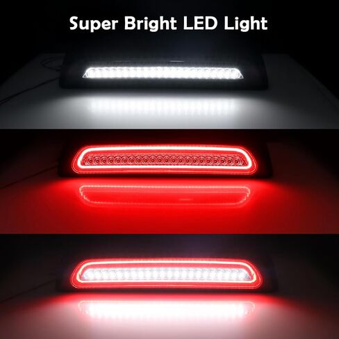 مصباح فرامل LED ثالث متوافق مع تندرا 2007-2021، ضوء إيقاف تثبيت مرتفع في المركز الخلفي، مصباح شحن سقف ستروب طراز F1، استبدال مجموعة ضوء الفرامل الثالثة، عدسة مدخنة، التوصيل والتشغيل، مقاوم للماء in Kuwait