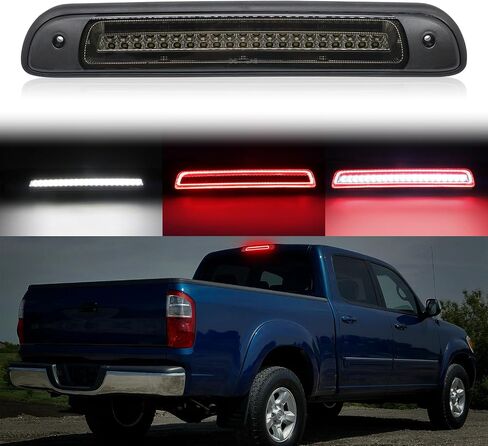 مصباح فرامل LED ثالث متوافق مع تندرا 2007-2021، ضوء إيقاف تثبيت مرتفع في المركز الخلفي، مصباح شحن سقف ستروب طراز F1، استبدال مجموعة ضوء الفرامل الثالثة، عدسة مدخنة، التوصيل والتشغيل، مقاوم للماء in Kuwait