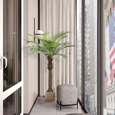 Artificial Trees Artificial ​Palm Tree Artificial Plants for Home Decor Indoors and Outdoors Patio Porch 5.6FT Sago Palm Fake Plants Tall Artificial Plants (2Pack) in Kuwait