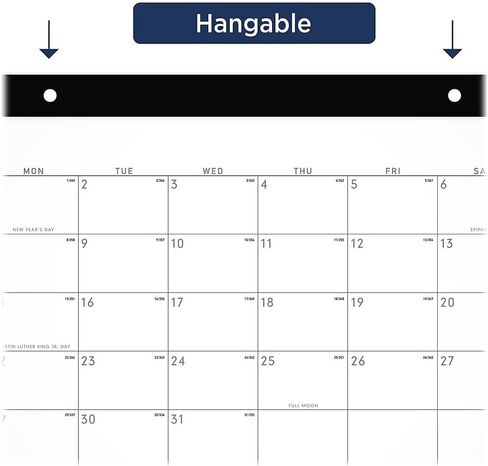 تقويم لوحة مكتب شهري معاصر 2024 AT-A-GLANCE مقاس 11 بوصة × 18 بوصة، أبيض/أسود (SK14X-00-23) in Saudi Arabia