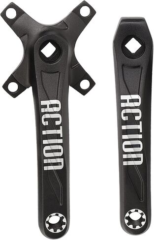 Keenso 1 Pair Cranks, Black Aluminium Alloy Left and Right Mountain Bike Crank Bicycle Accessories 170mm in Saudi Arabia