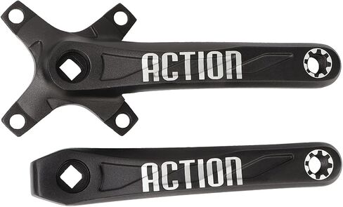 Keenso 1 Pair Cranks, Black Aluminium Alloy Left and Right Mountain Bike Crank Bicycle Accessories 170mm in Saudi Arabia