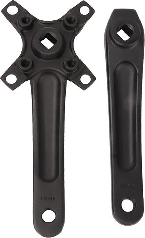 Keenso 1 Pair Cranks, Black Aluminium Alloy Left and Right Mountain Bike Crank Bicycle Accessories 170mm in Saudi Arabia