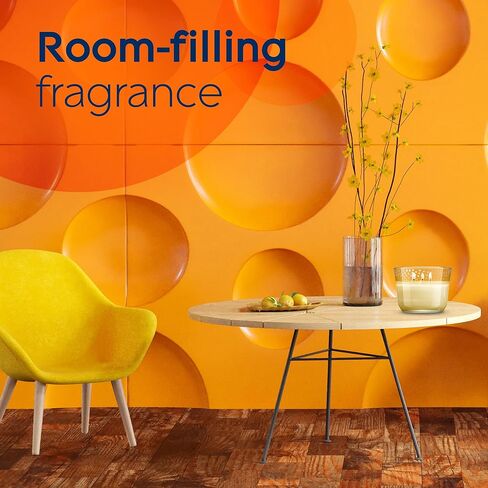 وعاء شموع معطر بثلاث فتائل من جليد، الورد والزهر، عطر مملوء بالزيوت العطرية، 6.8 أونصة in Kuwait