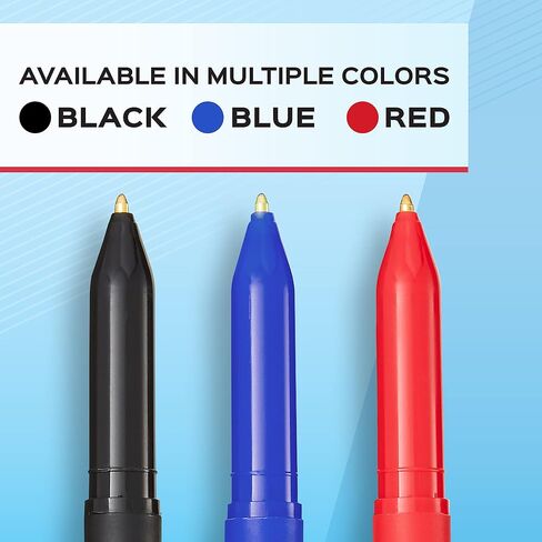 Paper Mate Write Bros Ballpoint Pens, Medium Point (1.0mm), Blue, 12 Count (3311131) in Saudi Arabia