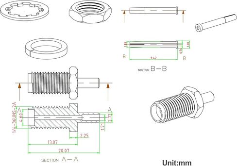 Eightwood 10pcs SMA Male Crimp RF Connector Gold-Plating for RG316 RG174 Cable in Kuwait