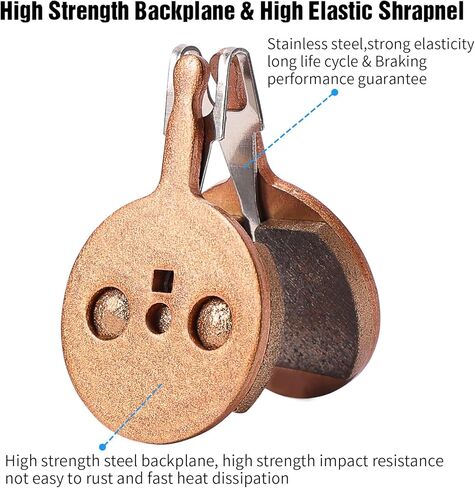 4 أزواج من وسادات فرامل الدراجة المعدنية الملبدة المتوافقة مع وسادات فرامل SRAM Avid bb5 لدراجات MTB E Bike Scooter وسادات فرامل قرصية بديلة مع 3 أدوات تركيب in Kuwait