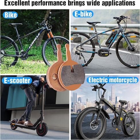 4 أزواج من وسادات فرامل الدراجة المعدنية الملبدة المتوافقة مع وسادات فرامل SRAM Avid bb5 لدراجات MTB E Bike Scooter وسادات فرامل قرصية بديلة مع 3 أدوات تركيب in Kuwait