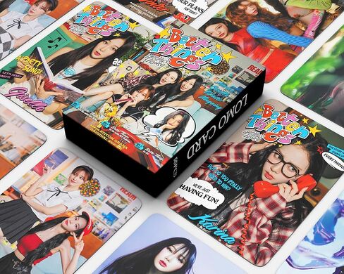 aespa BETTER THINGS Photocards 55Pcs 2023 aespa New Album BETTER THINGS Lomo Cards Set Kpop Merchandise Gift for Fans Boys Girls and My in Kuwait