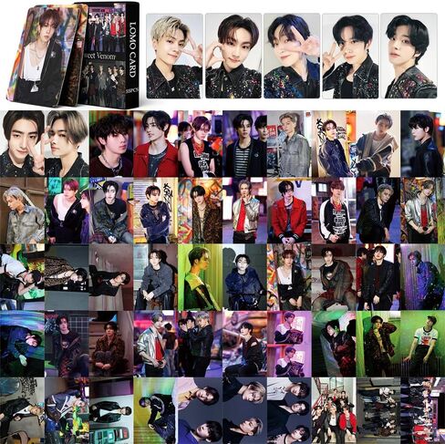 بطاقات صور ENHYPEN SWEET VENOM 55 قطعة 2023 الألبوم الرابع الجديد Dark Blood Lomo بطاقات Kpop البضائع هدية لمحبي الأولاد والبنات ENGENE-Type F in Kuwait
