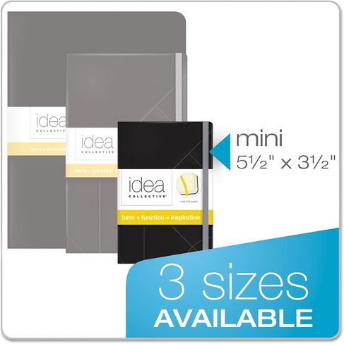 TOPS 56874 Idea Collective Journal, Hard Cover, Side Bound, 5 1/2 x 3 1/2, Black, 96 Sheets in Saudi Arabia