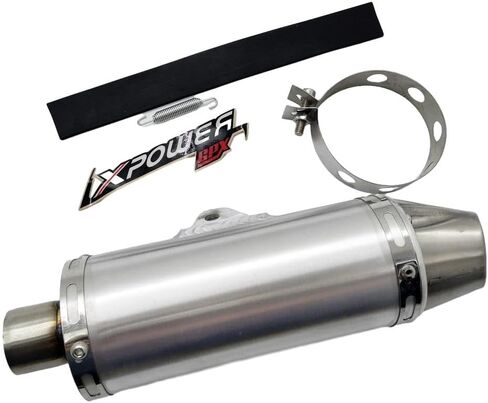 كاتم صوت فضي 39 ملم عادم عالي الأداء GPX/ T4 / X Power لدراجة نارية موتوكروس حفرة الدراجة الترابية in Kuwait