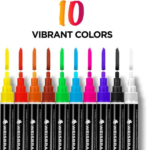 Vintage Earth Style Painting, Drawing & Art Supplies Liquid Chalk Markers, 15mm Chalkboard Markers, Pack of 9 Chalk Pens, for Chalkboards, Whiteboards, Blackboards,24 Chalkboard Labels in Saudi Arabia