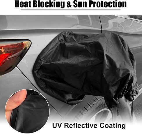 X AUTOHAUX EV Charger Plug Cover Waterproof Outdoor Electric Car Charging Port Cover with Magnetic Adhesion and Drawstring Closure All Weather Protection Black in Saudi Arabia