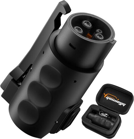 Fit for Tesla to J1772 EV Adapter with Anti-Theft Lock, Max 80A 240V for SAE J1772 Charging Adapter Compatible with Tesla Destination Charger, Mobile Connector, Wall Connector in Kuwait