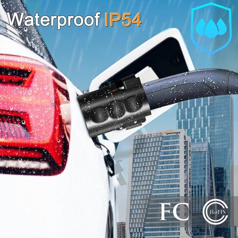 Fit for Tesla to J1772 EV Adapter with Anti-Theft Lock, Max 80A 240V for SAE J1772 Charging Adapter Compatible with Tesla Destination Charger, Mobile Connector, Wall Connector in Kuwait