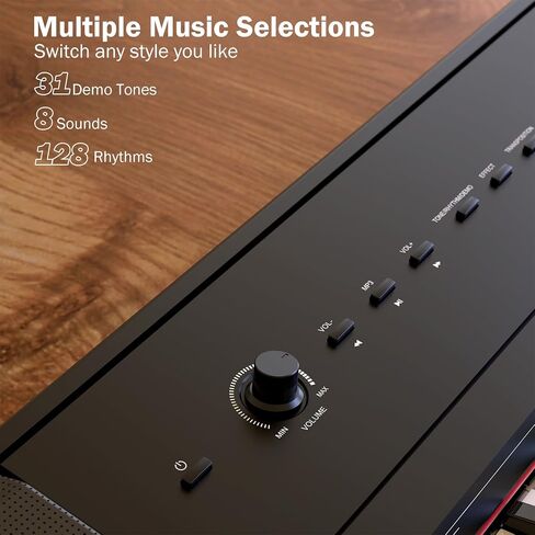 GAOMON 88-Keys Weighted Digital Piano for Beginners with Bench,Piano Keyboard Stand, Triple Pedals, Function, Headphones, Power Adapter in Saudi Arabia