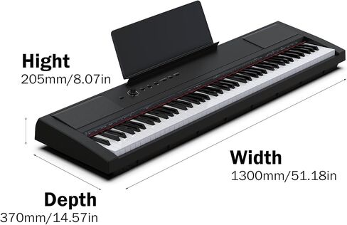 GAOMON 88-Keys Weighted Digital Piano for Beginners with Bench,Piano Keyboard Stand, Triple Pedals, Function, Headphones, Power Adapter in Saudi Arabia